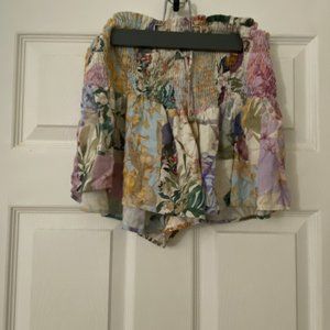 Zara Viral Floral Skirt Size S
